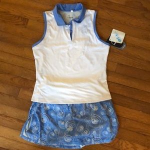 Women’s tennis matching set (shirt and skort)